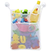 Fornateu 33 x 45cm Baño Juguetes Malla Bolsa de Almacenamiento de Malla 3 Juguetes de niños pequeños 1 Cestas Grande del…